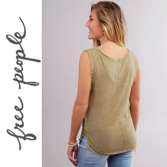 NEW!! Free People Vacay Linen-Blend Tank Top - Picture 3 of 9